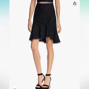 Lucy Paris Embroidered High/Low Skirt Sz XS